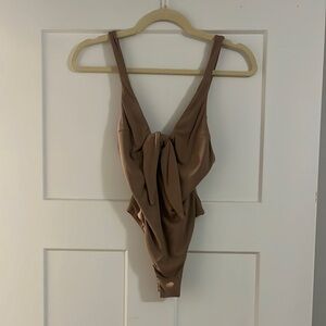 Tiger Mist Tie Front Bodysuit